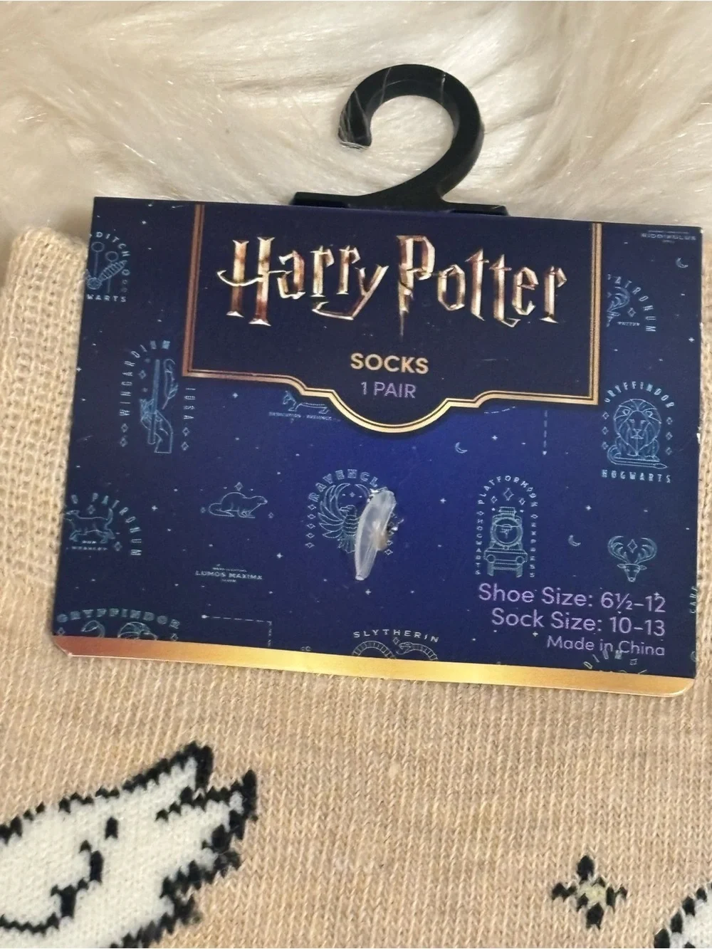 The Wizarding World of Harry Potter Socks - Hedwig NEW